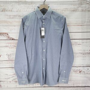 Michael Kors Airsoft Stretch Regular Fit Size 16 34-35 Button Down Shirt NWT